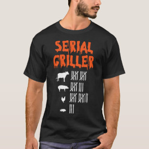 Serial Griller Lazy Halloween Costume Funny Bbq Ch T-Shirt