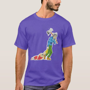 Serial killer with axe and woman T-Shirt
