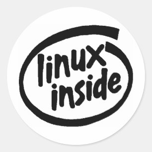 Serie Linux Inside Classic Round Sticker