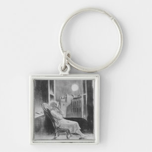 Series 'Les Bas-Bleus', O Moon Key Ring