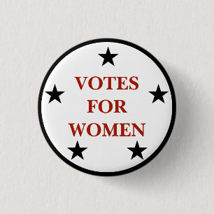 series of 8 collectable suffrage 3 cm round badge