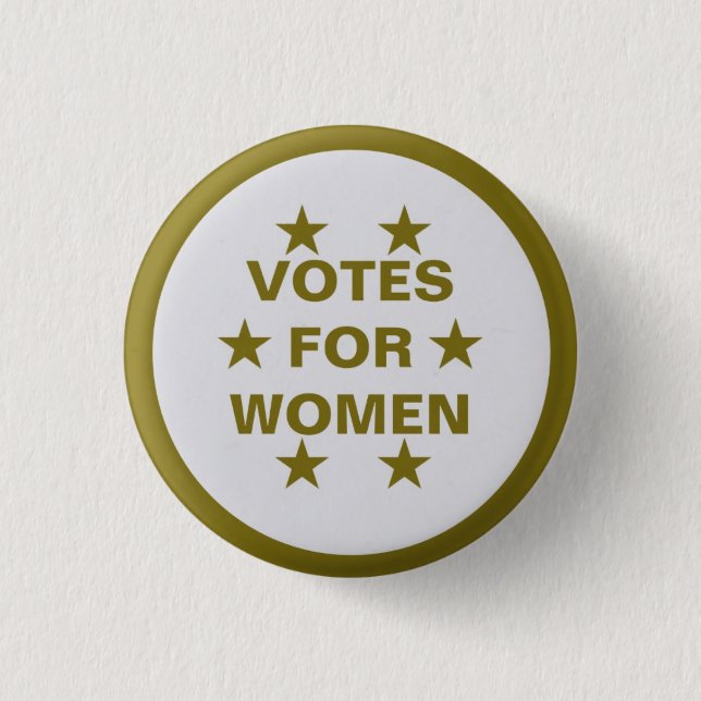 series of 8 collectable suffrage button (Front)