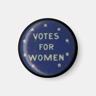 Series of 8 suffragette pin collectable magnet