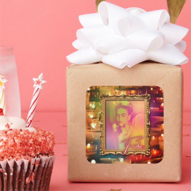 Series of Frida Kahlo #7 Square Sticker (Party)