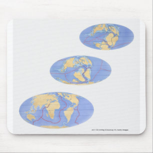Series of Illustrations of Earth Mouse Pad
