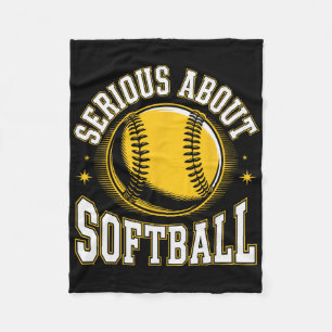 Serious About Softll Funny _1  Fleece Blanket