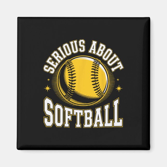 Serious About Softll Funny _1  Magnet (Front)