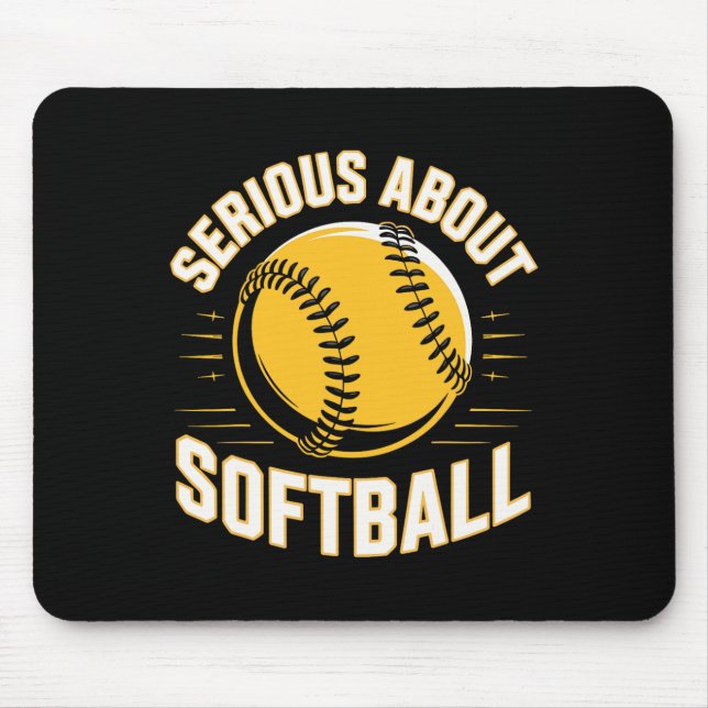 Serious About Softll Funny _2  Mouse Pad (Front)