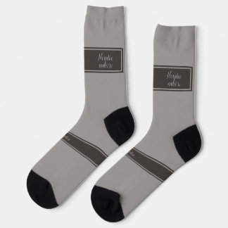 Serious Classic Minimal Simple Grey Socks