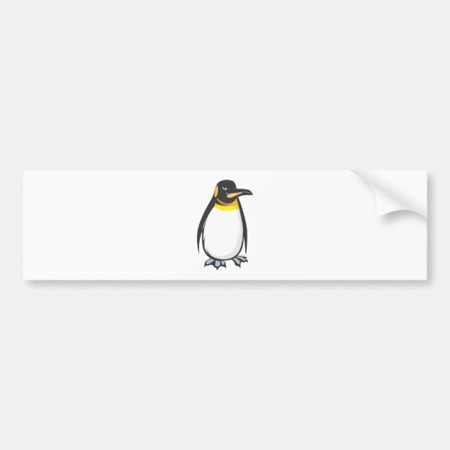 Serious Emperor Penguin Bumper Sticker (Front)