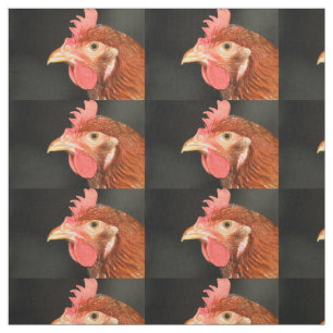 Serious hen fabric