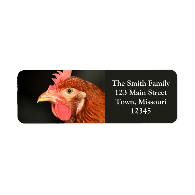 Serious Hen Return Address Label (Front)