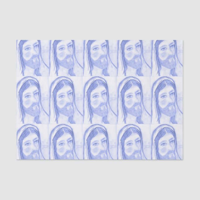 Serious Jesus Tissue Paper (Front)