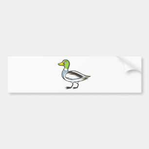 Serious Mallard Duck Bird Bumper Sticker