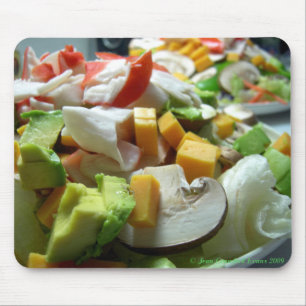 Serious salad mouse pad