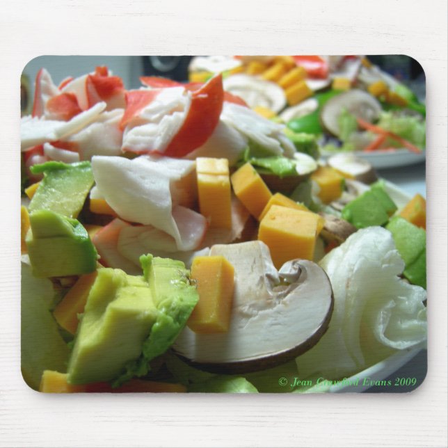 Serious salad mouse pad (Front)