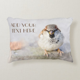 Serious Sparrow Decorative Cushion