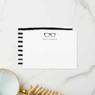 Serious Spectacles   Funny Blank Notes