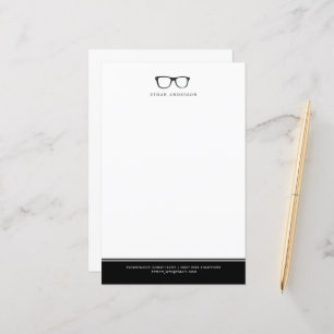 Serious Spectacles Funny Custom Name