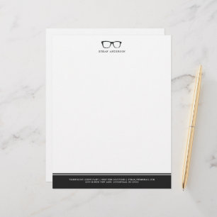 Serious Spectacles   Funny Custom Name Custom Letterhead