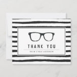 Serious Spectacles | Funny Customised Thank You Card<br><div class="desc">A funny and lighthearted yet professional set of thank you cards featuring a pair of retro spectacle glasses followed by your name in a classic style font beside it.  A fun way to give your thanks while putting a smile on someone's face.</div>