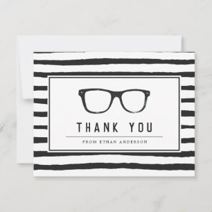 Serious Spectacles   Funny Customised Thank You Card