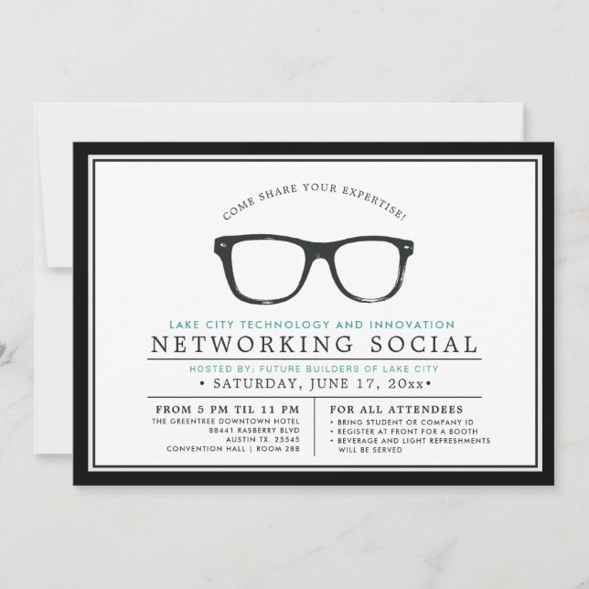 Serious Spectacles | Local Business Social Event Invitation (Front)
