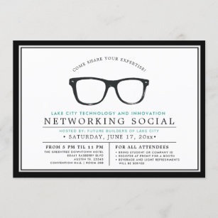 Serious Spectacles   Local Business Social Event Invitation