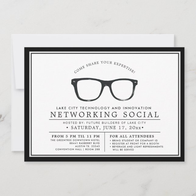 Serious Spectacles | Local Business Social Invitation (Front)