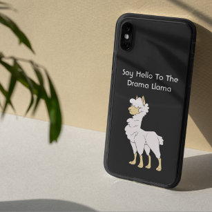 Serious White Curly Haired Llama Case-Mate iPhone Case