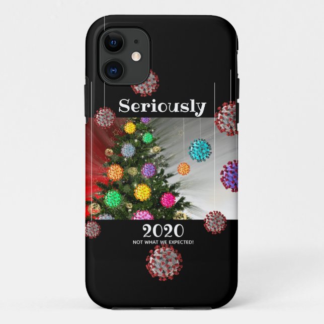 Seriously 2020 covid molecule tree ornamants Case-Mate iPhone case (Back)