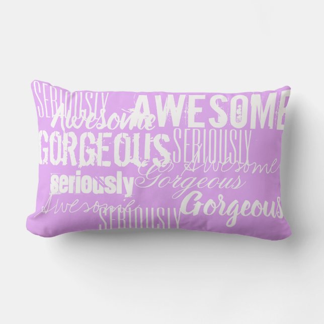 Seriously Awesome Gorgeous Cushion Throw Pillow (Front)