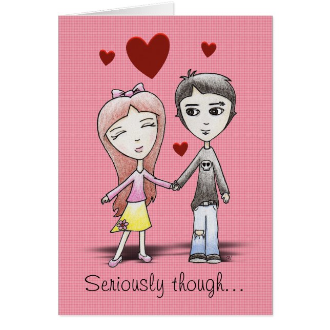 'Seriously' Card (Front)