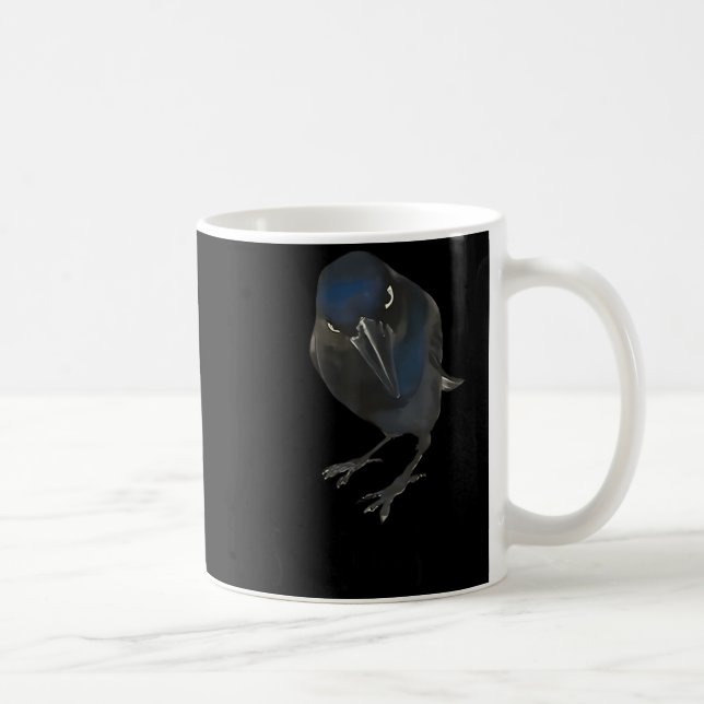 Seriously Funny Crow Sarcastic Quote  Coffee Mug (Right)