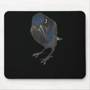 Seriously Funny Crow Sarcastic Quote  Mouse Pad