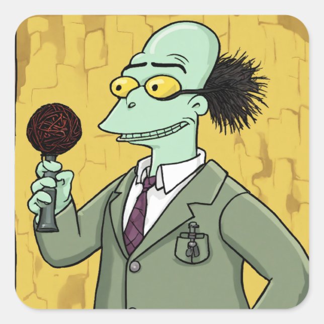 "Seriously Funny Stickers: A Laugh a Minute!" Square Sticker (Front)