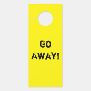 Seriously Funny Unsociable Introvert Go Away Door Hanger