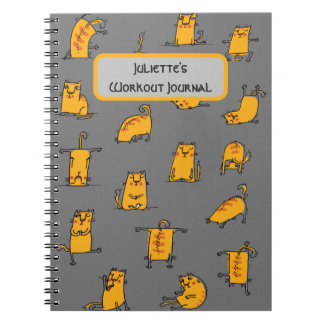 Seriously Funny Yoga Cats Notebook