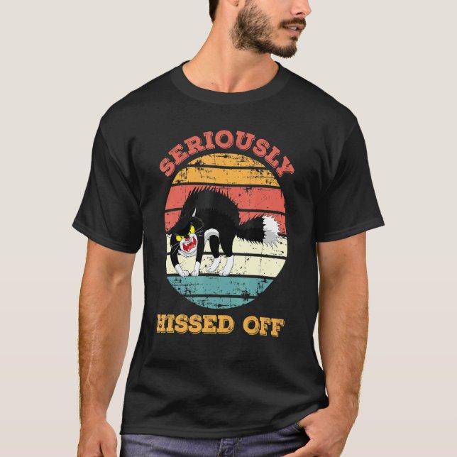 Seriously Hissed Off Angry Cat  Classic T-Shirt (Front)