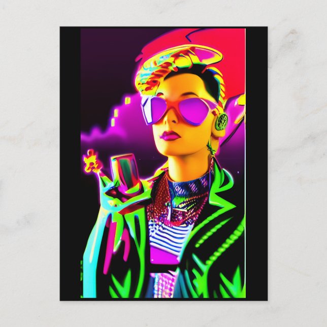 Seriously Saturated Postcard (Front)