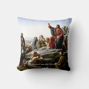 Sermon on the Mount by Carl Bloch Cushion