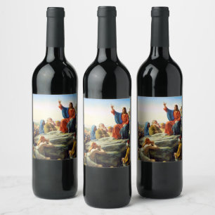 Sermon on the Mount by Carl Bloch Wine Label