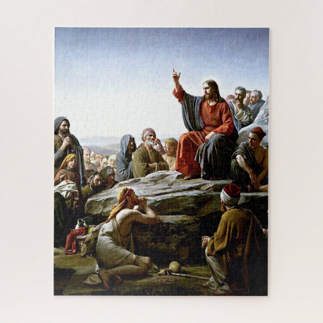 Sermon on the Mount - Carl Bloch painting Jigsaw Puzzle (Vertical)