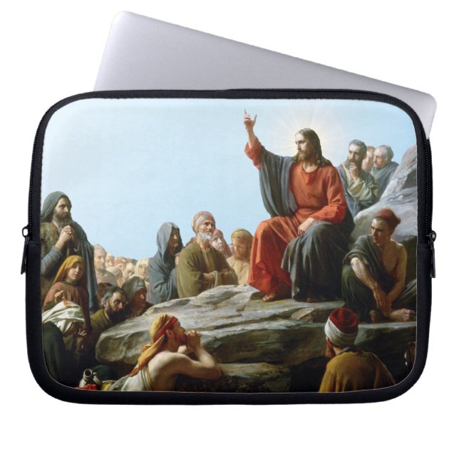 Sermon on the Mount Laptop Sleeve (Front)