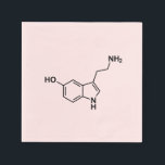 serotonin chemical formula science symbol elements napkin<br><div class="desc">serotonin chemical formula science symbol elements hormone excitement medicine happy</div>