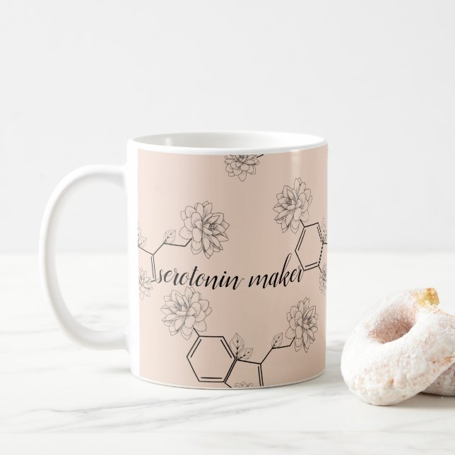 serotonin maker coffee mug (With Donut)