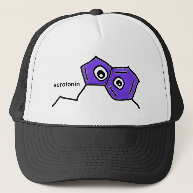 Serotonin Neurotransmitter Trucker Hat (Front)