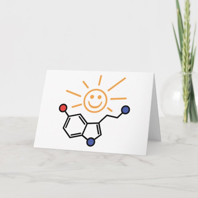 Serotonin Sunshine - Happiness is Chemistry Card (Front)