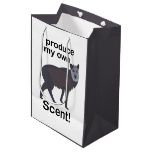 Serows Animal I Produce My Own Scent Funny Quote Medium Gift Bag