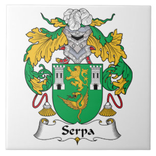 Serpa Family Crest Ceramic Tile